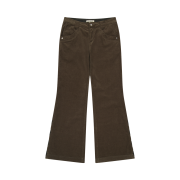 COYSEIO Leaf Cut Corduroy Pants Brown