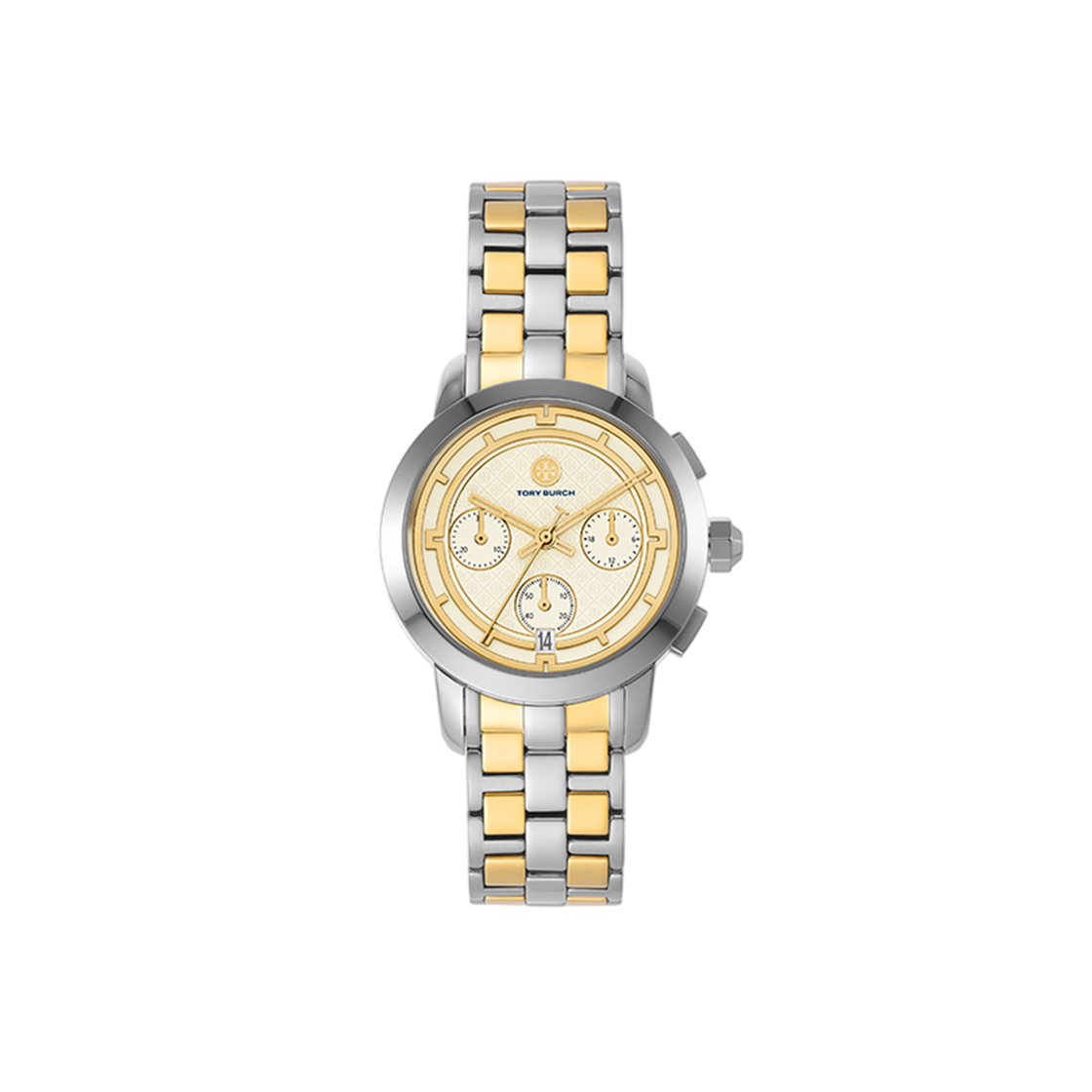 (W) 토리버치 토리 스테인리스 스틸 시계 투톤((W) Tory Burch Tory Stainless Steel Watch Two-Tone)