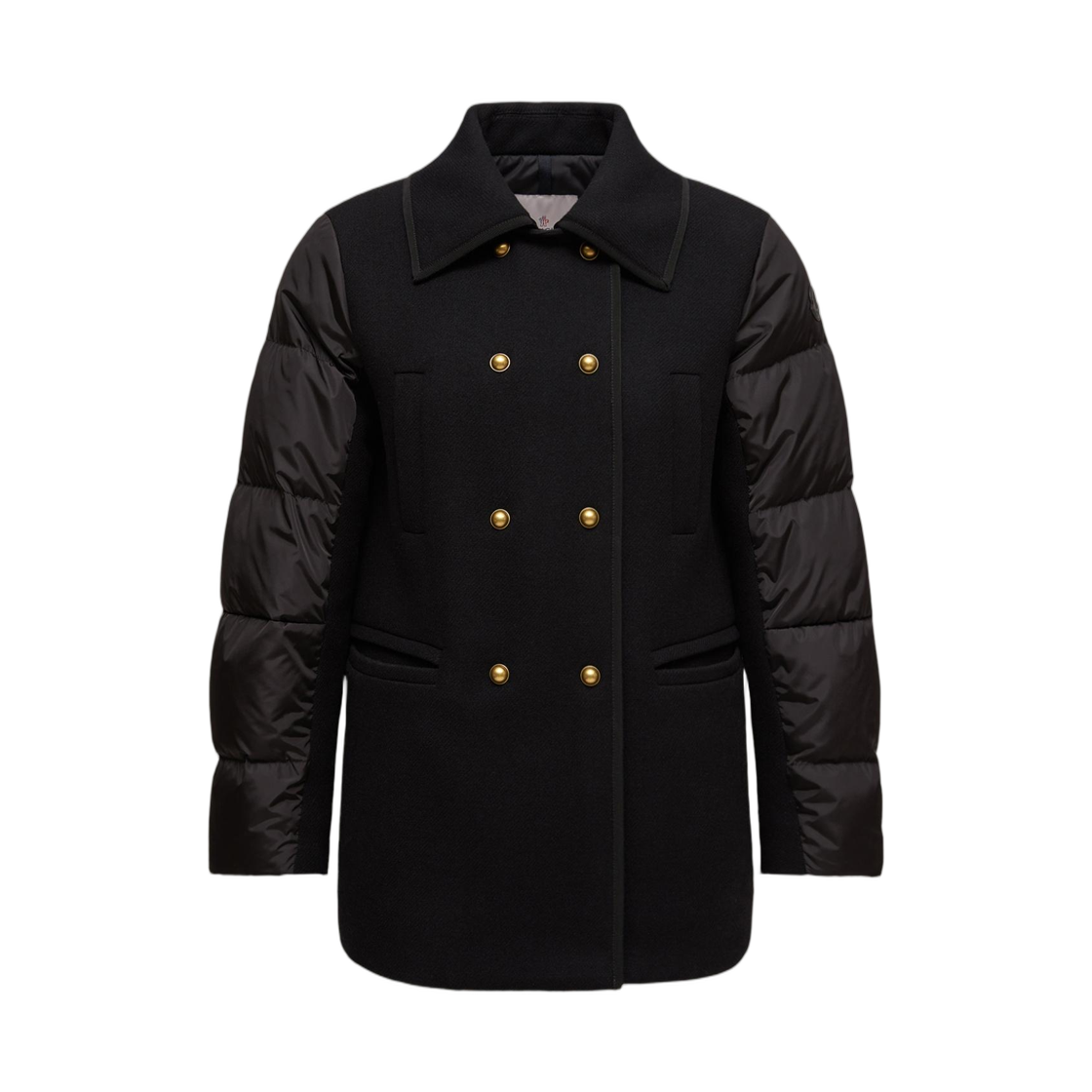 (W) 몽클레르 샤이오 울 다운 코트 블랙 - 25FW((W) Moncler Chaillo Wool Down Coat Black - 25FW) - 1