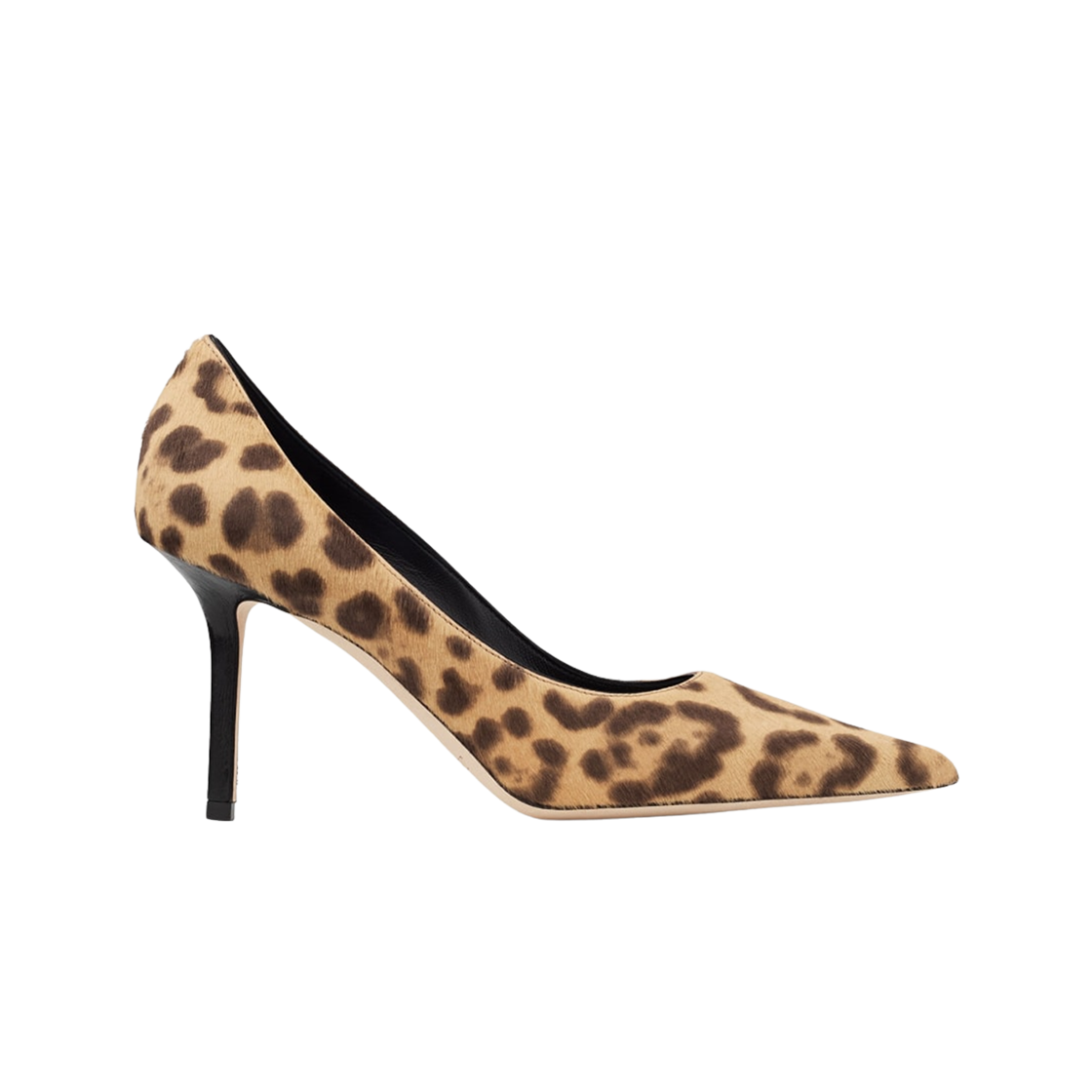 (W) 지미추 러브 85 레오파드 프린트 포니 펌프스 내츄럴((W) Jimmy Choo Love 85 Leopard Print Pony Pumps Natural)