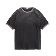 Polyteru 1/2 Ringer T-Shirt Faded Charcoal