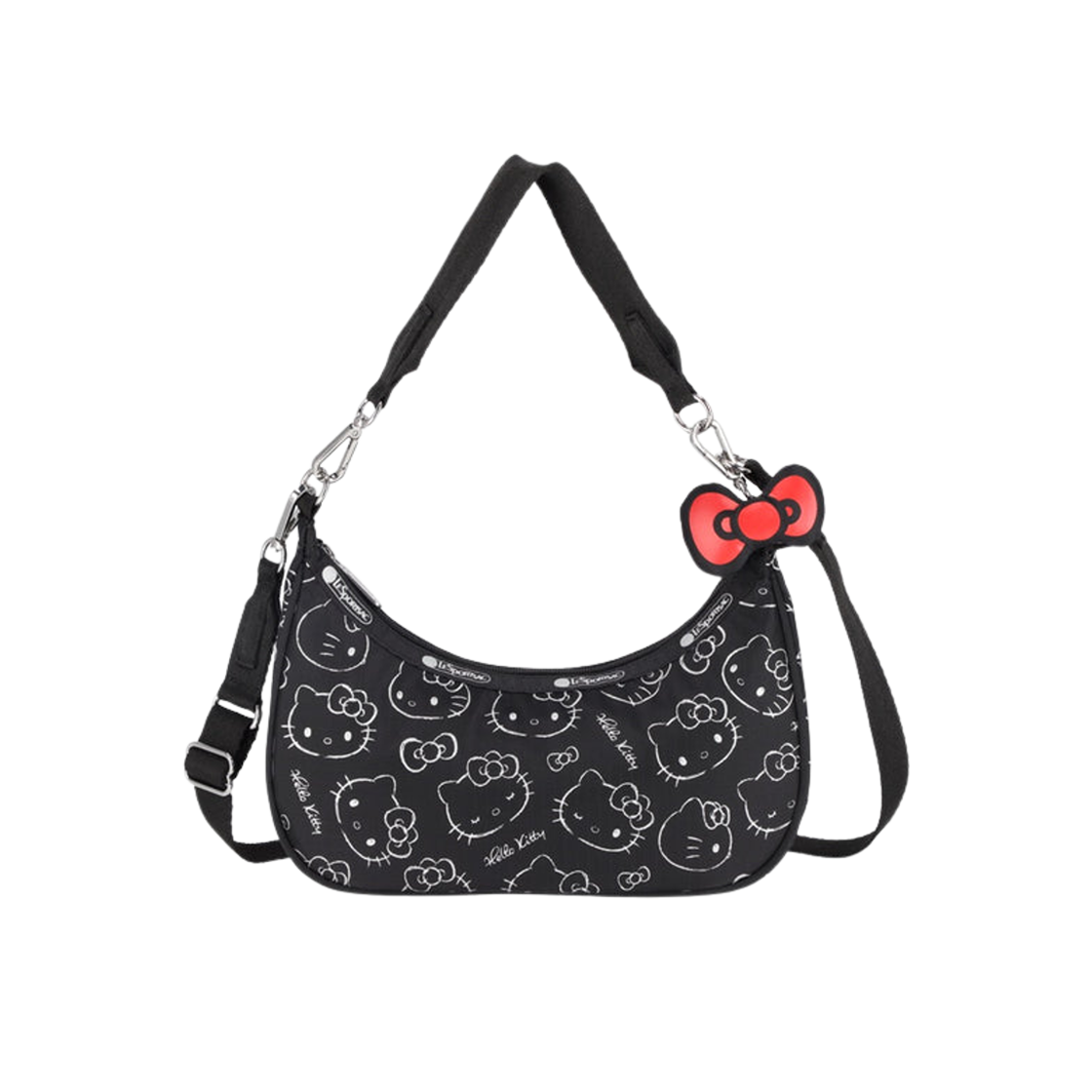 레스포색 x 헬로키티 아임어스타 스몰 컨버터블 호보백 블랙(Lesportsac x Hello Kitty I Am A Star Small Convertible Hobo Bag Black)