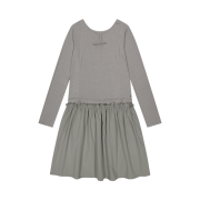 COYSEIO 2Way Shirring One Piece Light Khaki