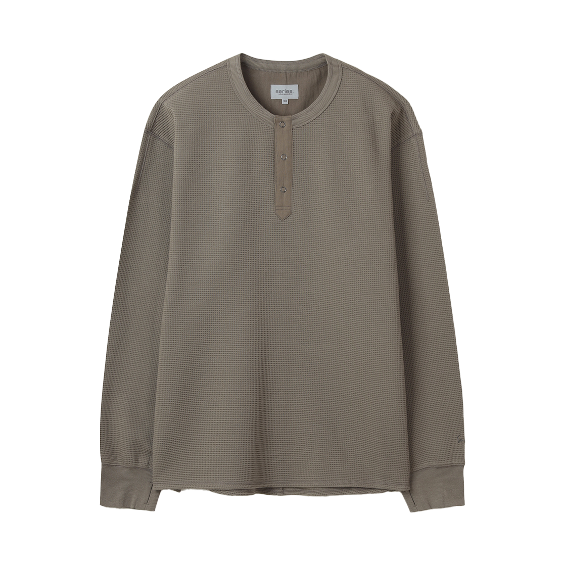 SATAA25031KHX SERIES Waffle Long Sleeve Tshirt Khaki