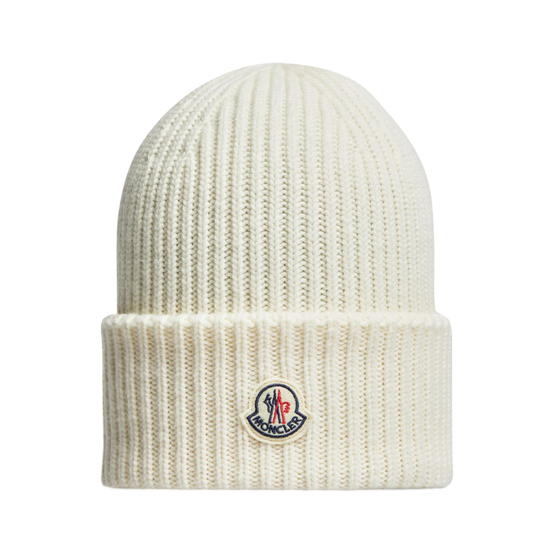 몽클레르 울 캐시미어 비니 화이트 - 25FW(Moncler Wool Cashmere Beanie White - 25FW)