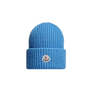 Moncler Wool Cashmere Beanie Light Blue - 25FW