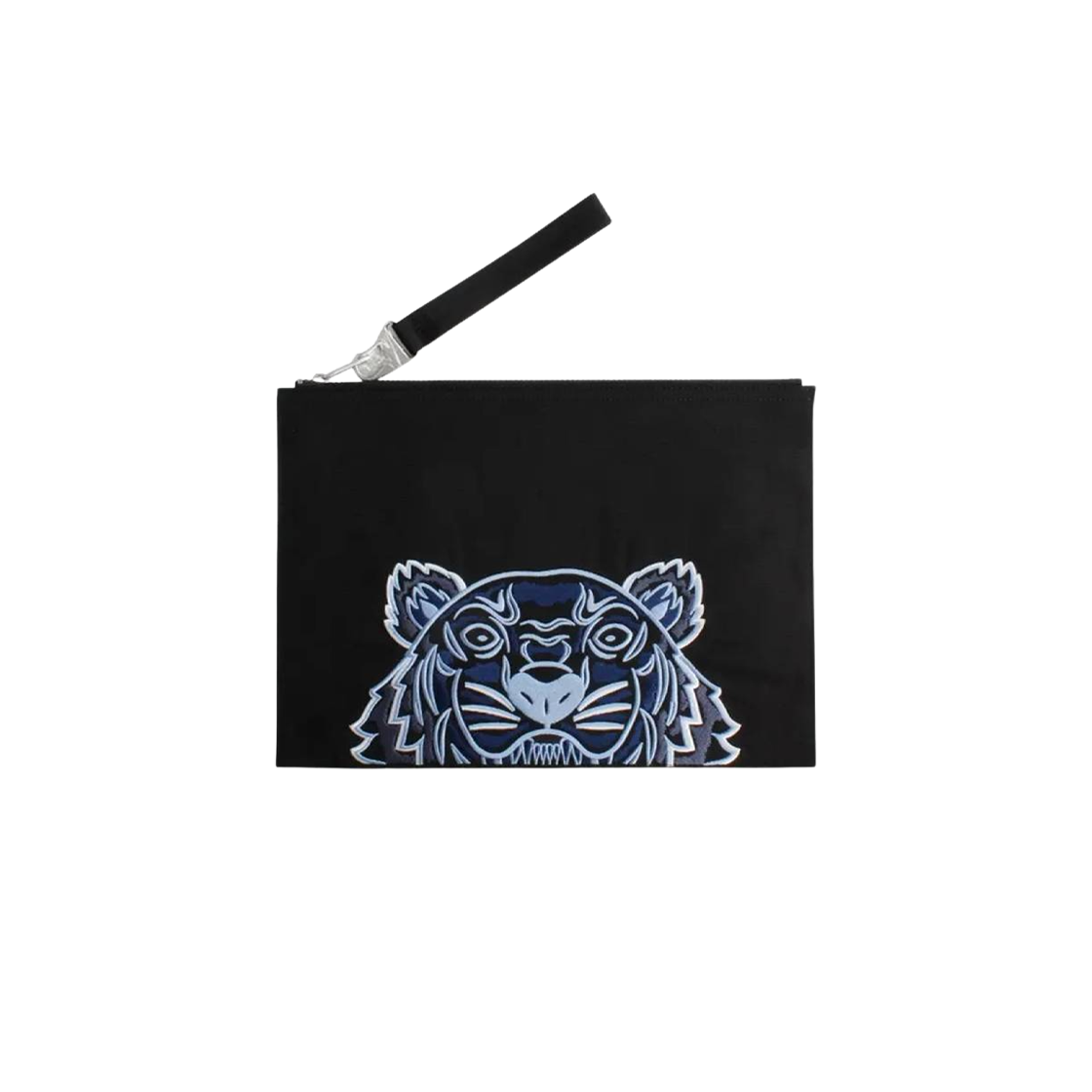 FA65PM322F20-99F Kenzo Large Canvas Kampus Tiger Pouch Black