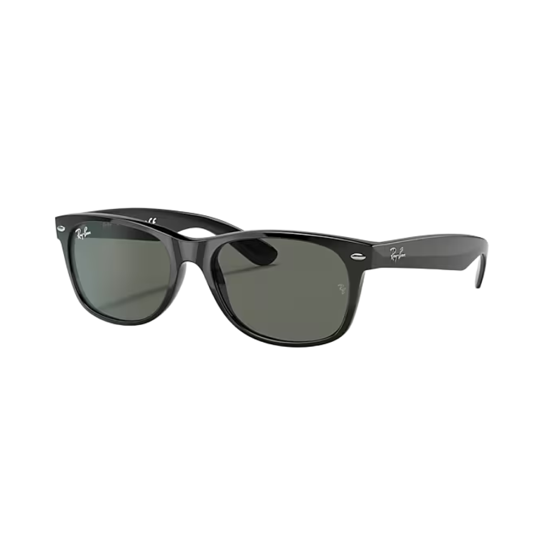 레이밴 뉴 웨이페어러 클래식 폴리쉬드 블랙 프레임 G-15 그린 렌즈 하이 브릿지 핏(Ray-Ban New Wayfarer Classic Polished Black Frame G-15 Green Lense High Bridge Fit)