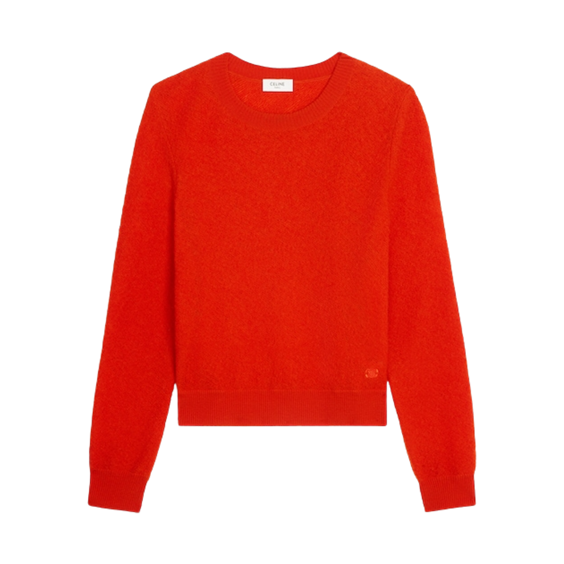 RY0EK0925-27BR Celine Wool Crew Neck Sweater Bright Red
