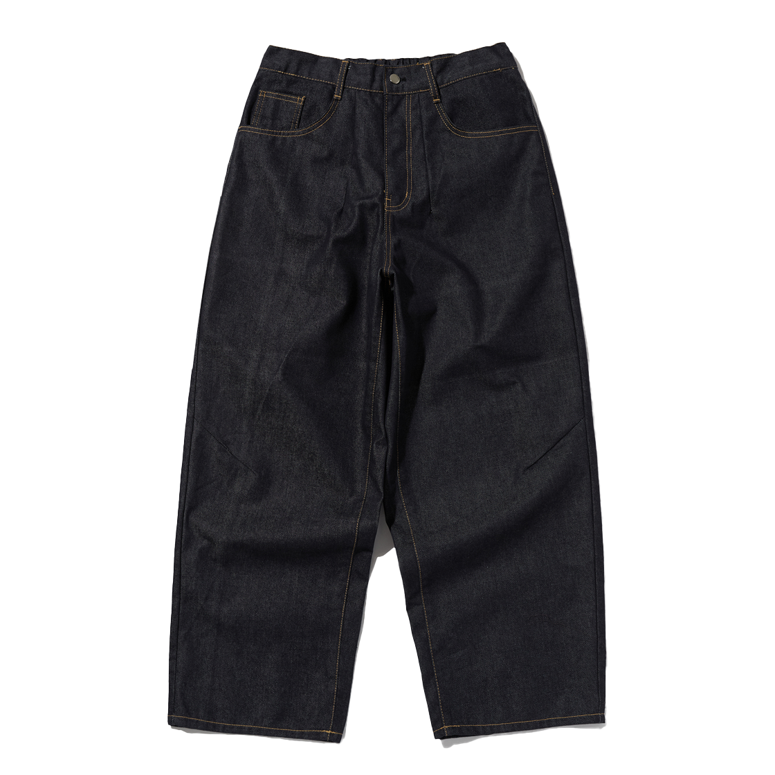 KM25AWPT02-IDG Keymisery Finger Logo Balloon Easy Pants - Indigo Denim