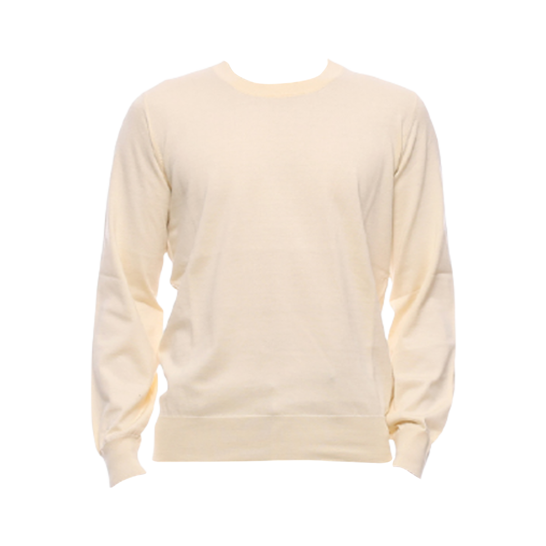M2900100-CKK49 Brunello Cucinelli Cotton Crewneck Sweater Light Yellow