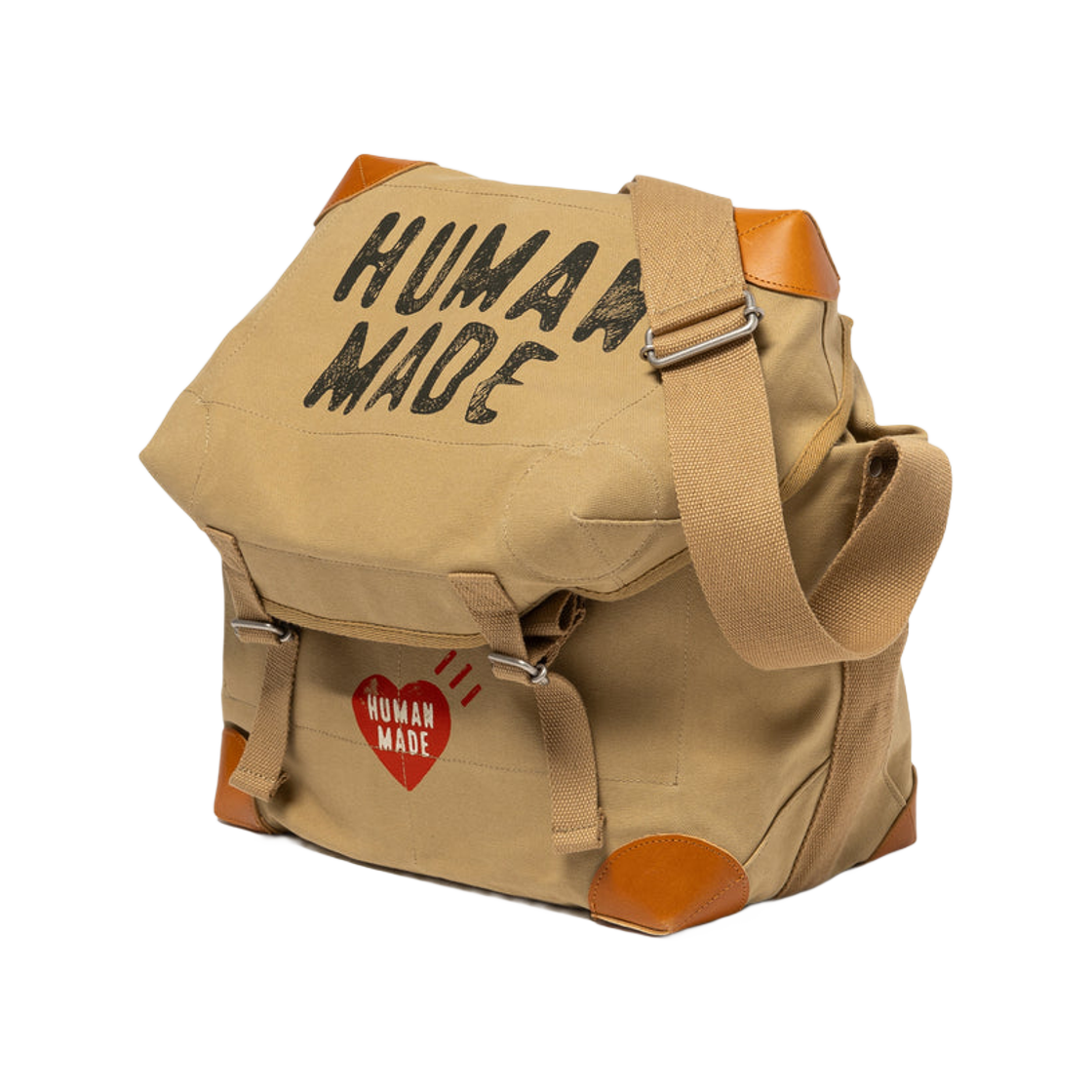 휴먼 메이드 캔버스 숄더백 브라운(Human Made Canvas Shoulder Bag Brown) - 3