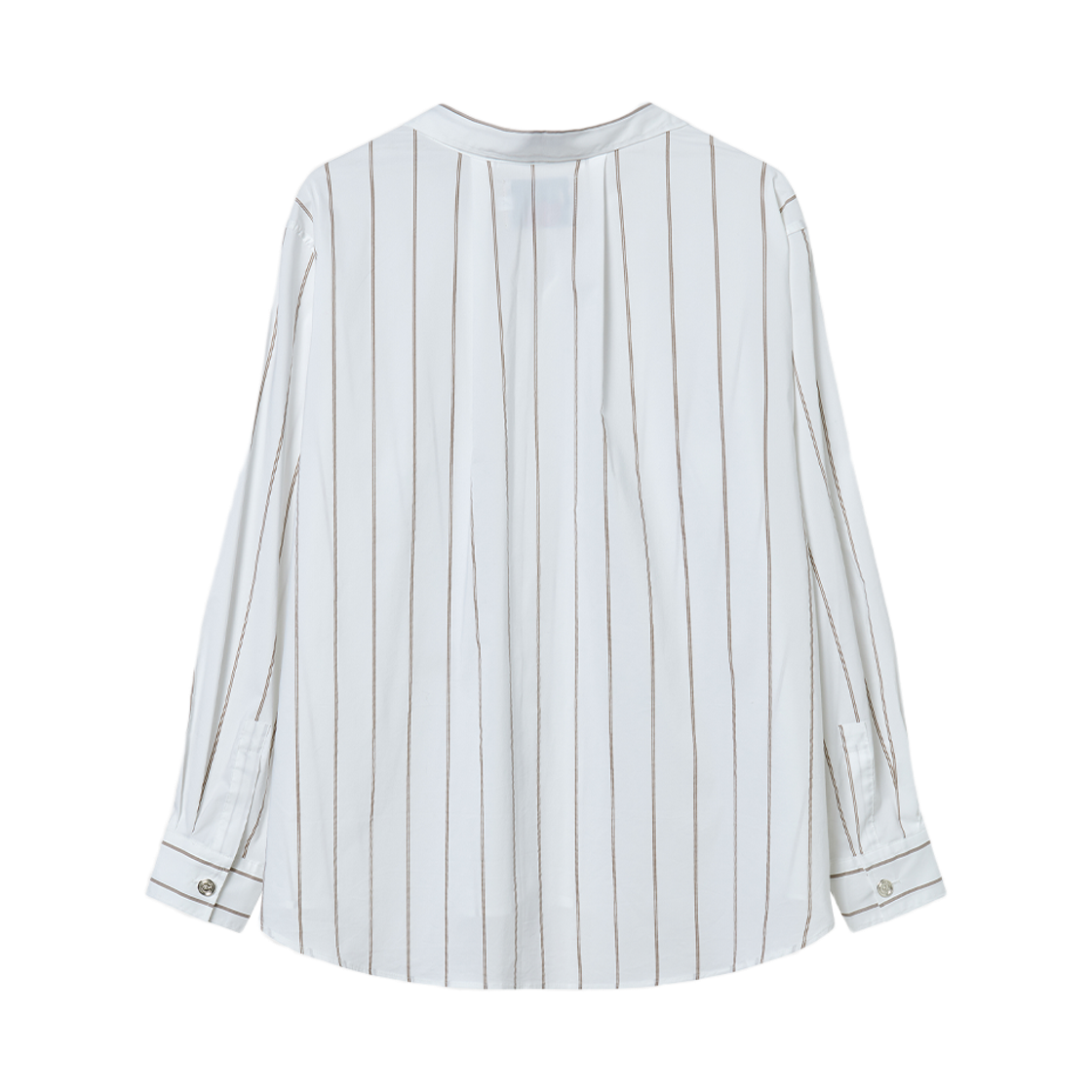 엔 아카이브 럭스 페브릭 스트라이프 코튼 셔츠 화이트(N ARCHIVE Lux Fabric Stripe Cotton Shirt White) - 2