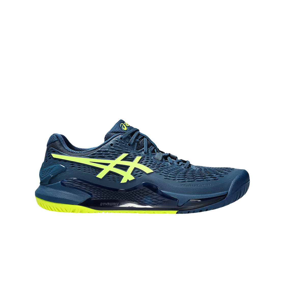 1041A330-404 Asics Gel-Resolution 9 Mako Blue Safety Yellow