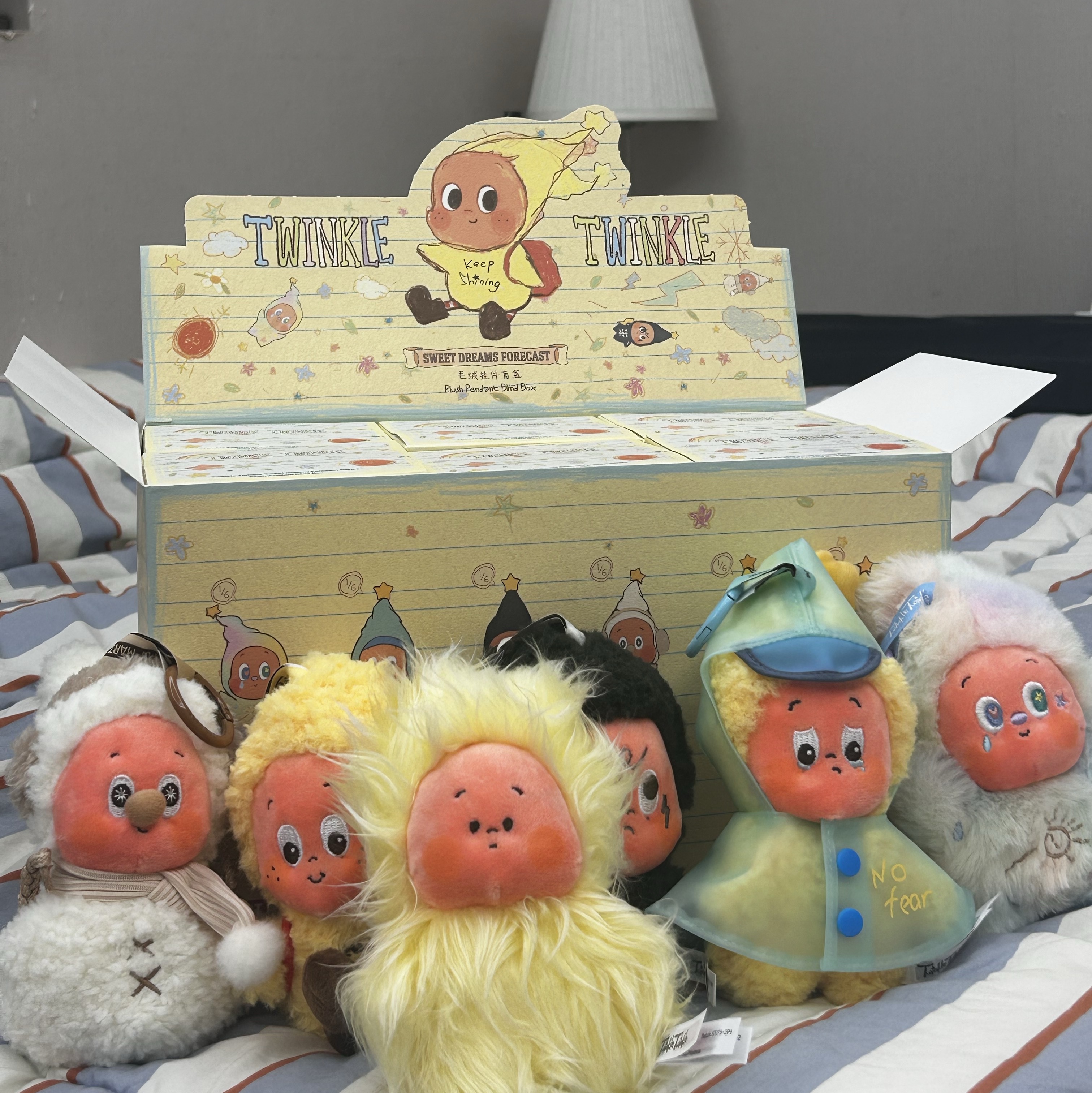 Pop Mart Twinkle Twinkle Sweet Dreams Forecast Series Plush Pendant Sealed Case (6 Blind Boxes) 착용 스타일 - 2