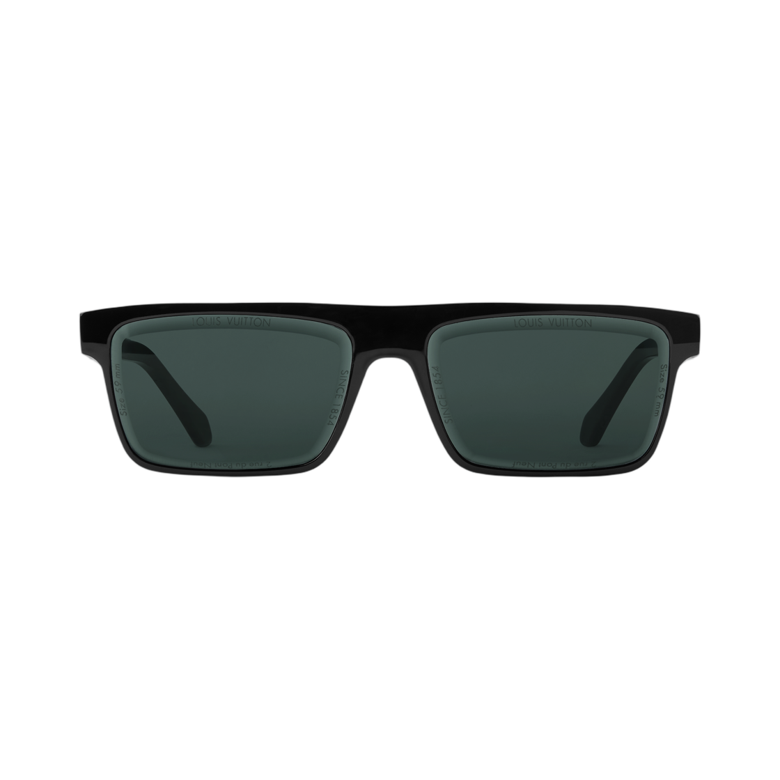 루이비통 LV 슈퍼 비전 데일리 로우 스퀘어 선글라스 블랙(Louis Vuitton LV Super Vision Daily Low Square Sunglasses Black)