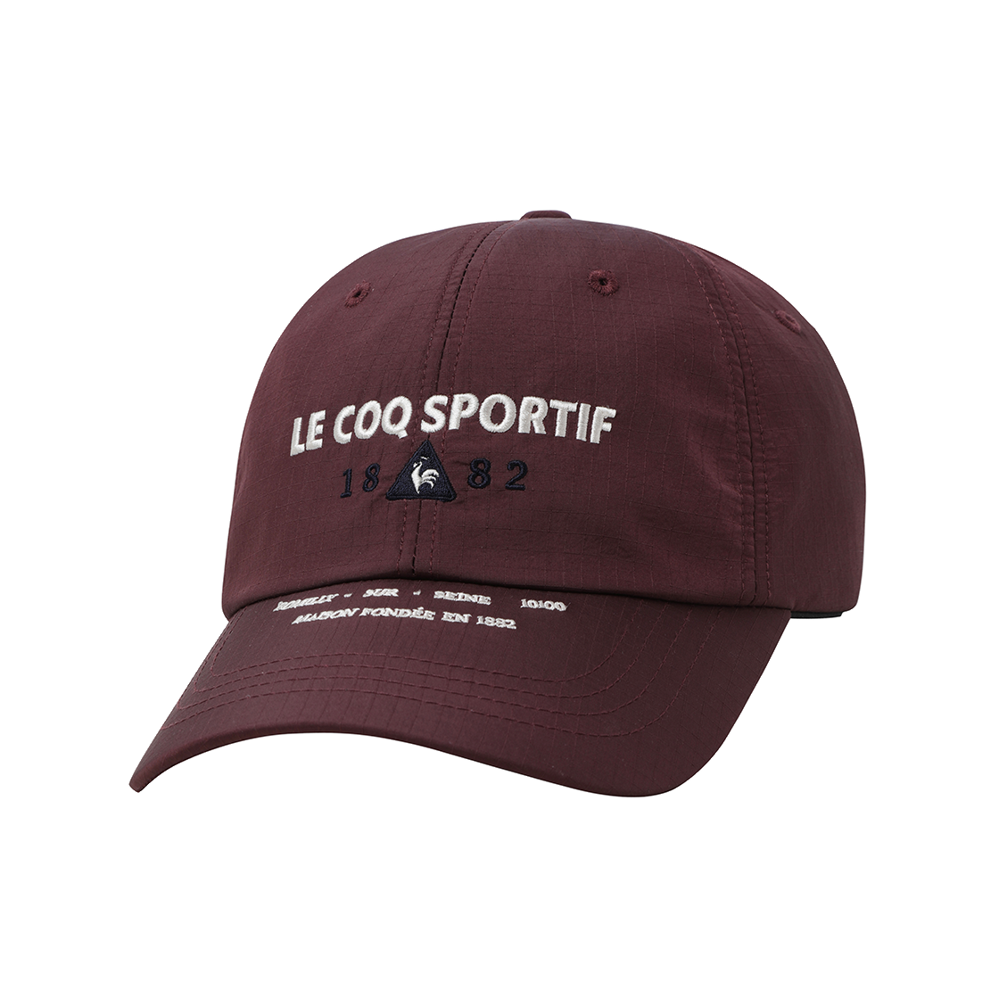 QQ323ACP82_DRD0 le coq sportif Grid Graphic Ball Cap Deep Red