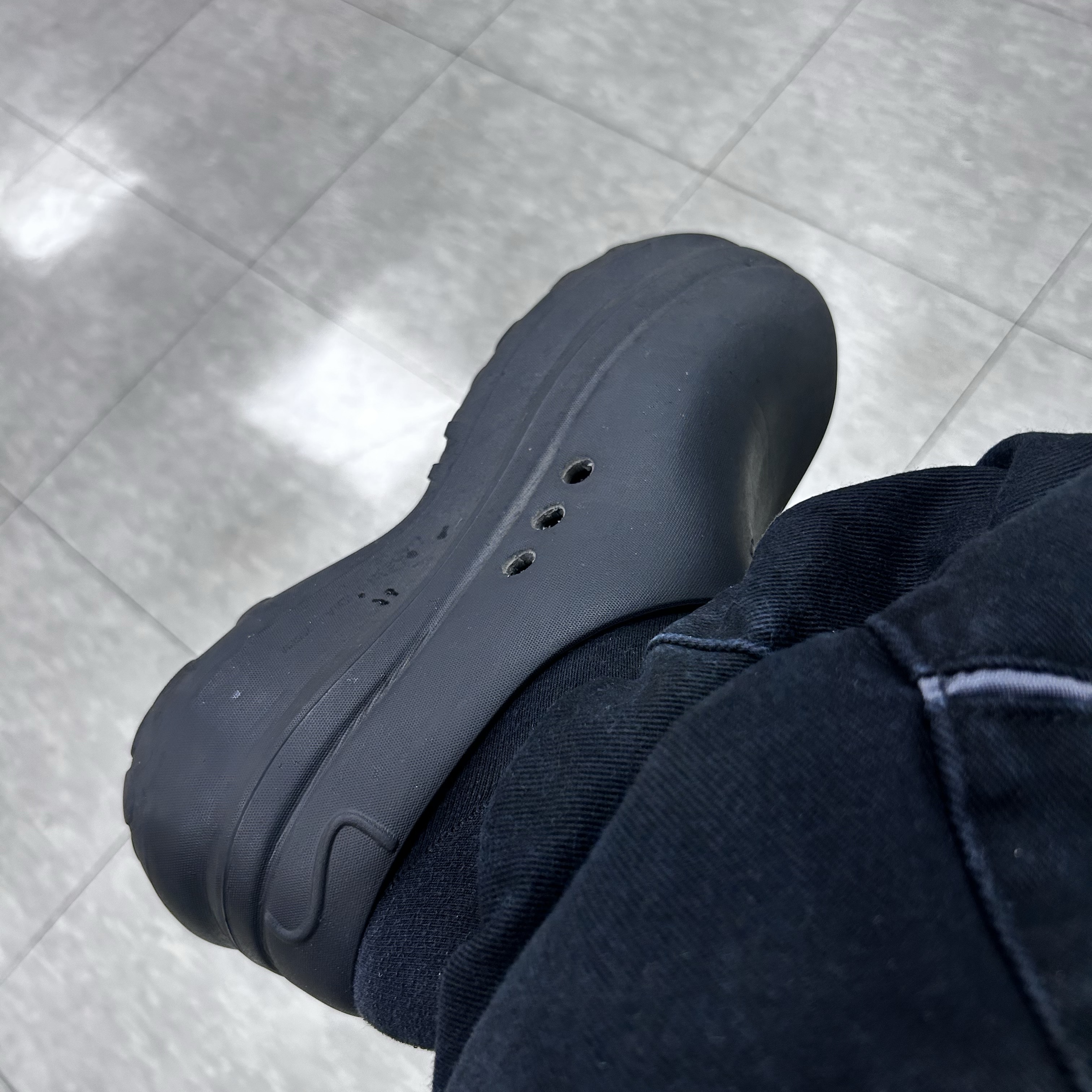 (W) Adidas Adifom Stan Smith Mule Core Black 착용 스타일
