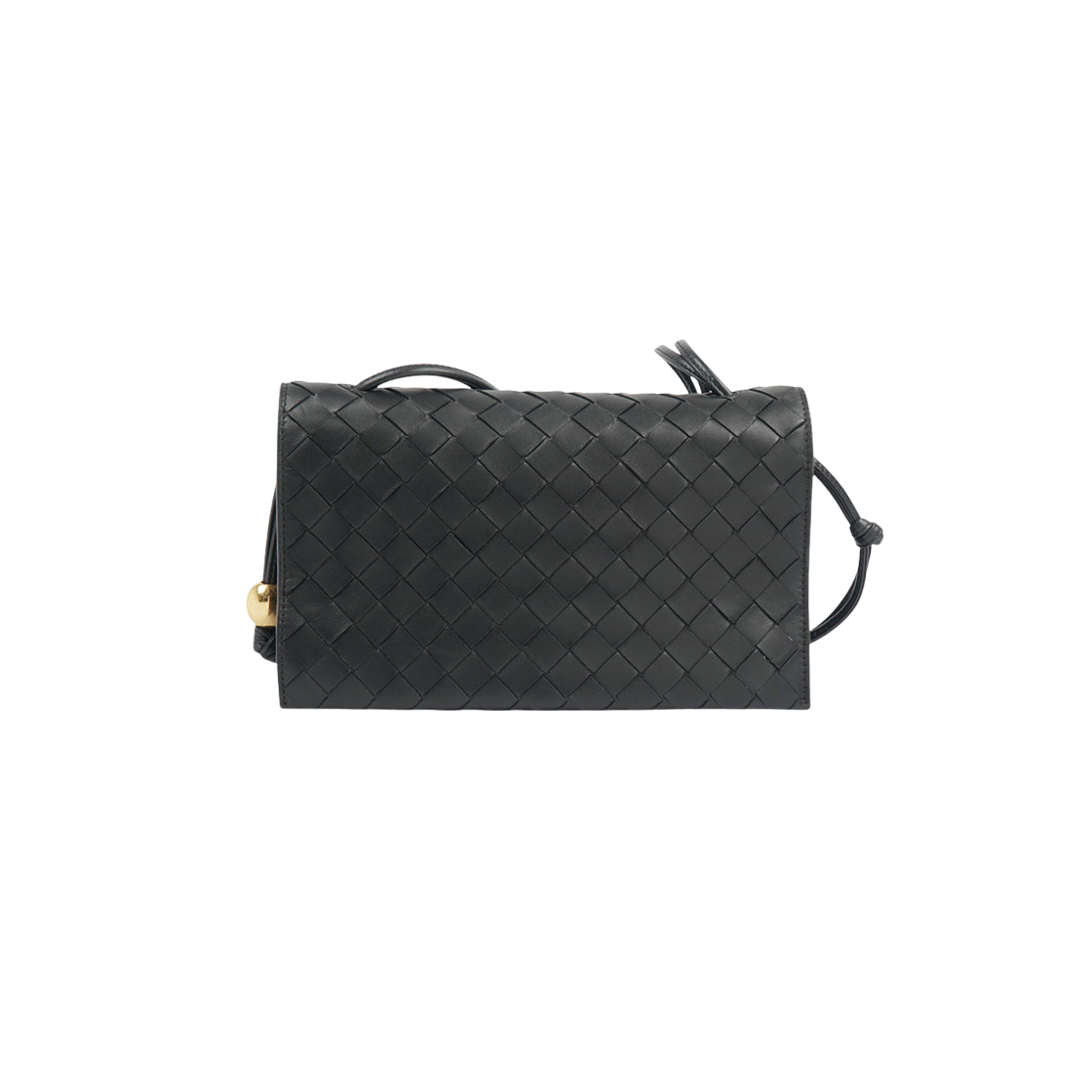 717435V3UH28425 Bottega Veneta Intrecciato Trio Shoulder Bag Black