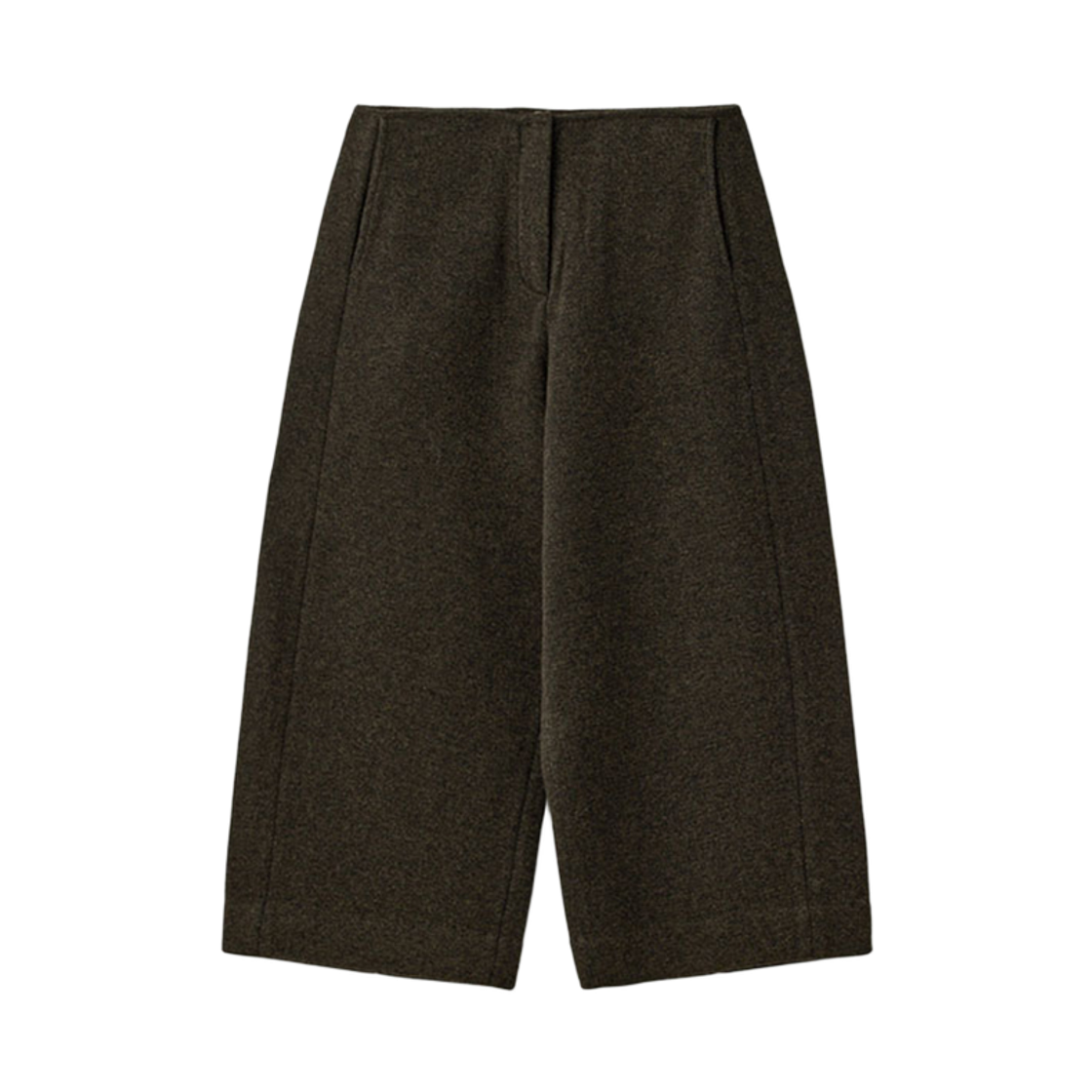 UM253WPT70KH Super Fine Merino Barrel Leg Currot Pants_Dark Olive