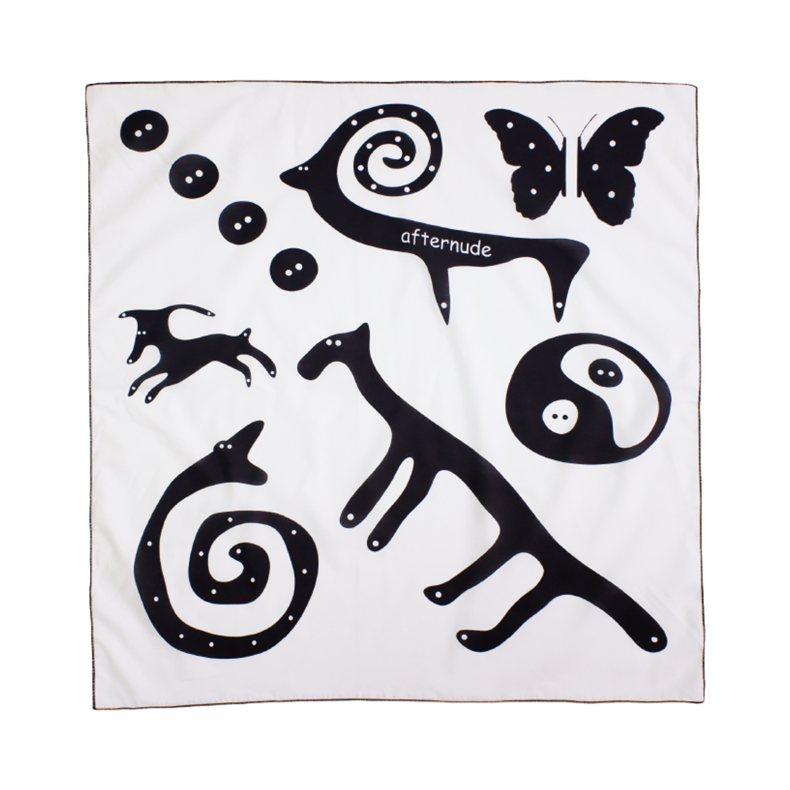 애프터누드 뮤럴 반다나 화이트(Afternude Mural Bandana White)