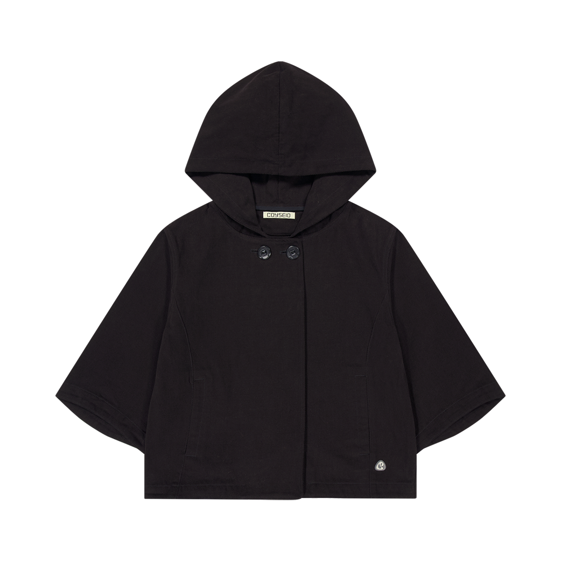 코이세이오 후디드 카프리 재킷 블랙(COYSEIO Hooded Capri Jacket Black)