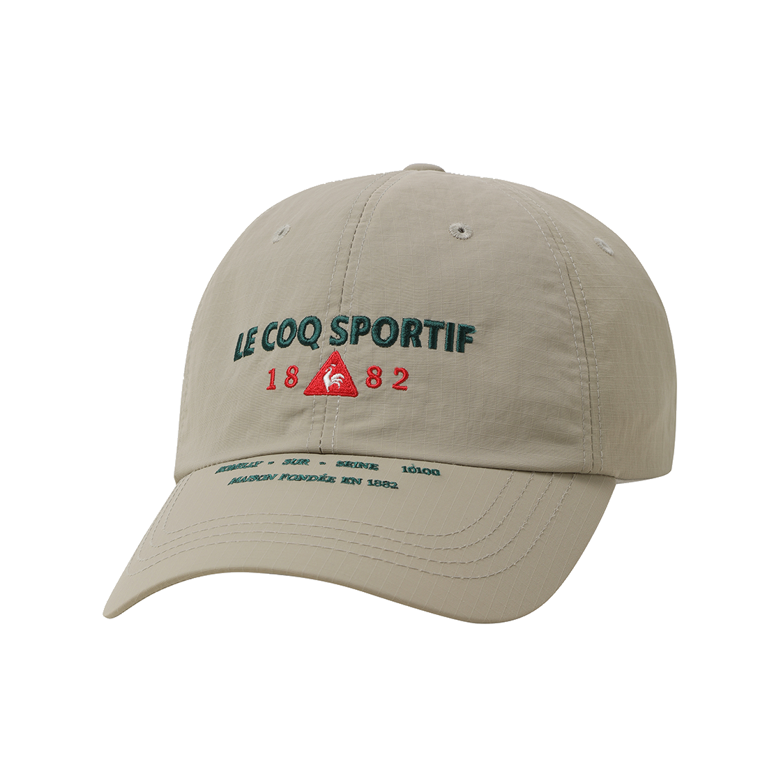 QQ323ACP82_DBG0 le coq sportif Grid Graphic Ball Cap Dark Beige