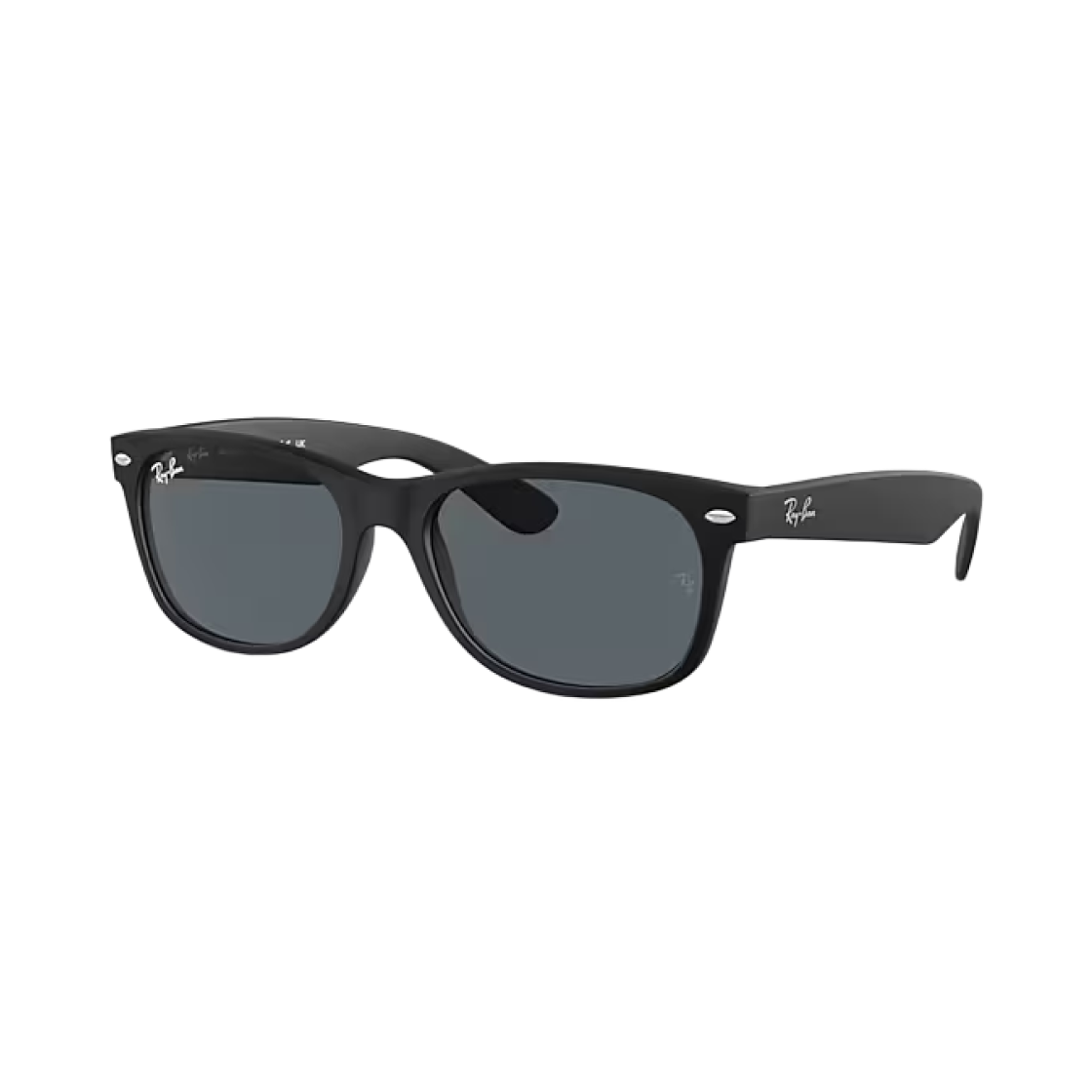 레이밴 뉴 웨이페어러 클래식 매트 러버 블랙 프레임 블루 렌즈 하이 브릿지 핏(Ray-Ban New Wayfarer Classic Matte Rubber Black Frame Blue Lense High Bridge Fit) - 1