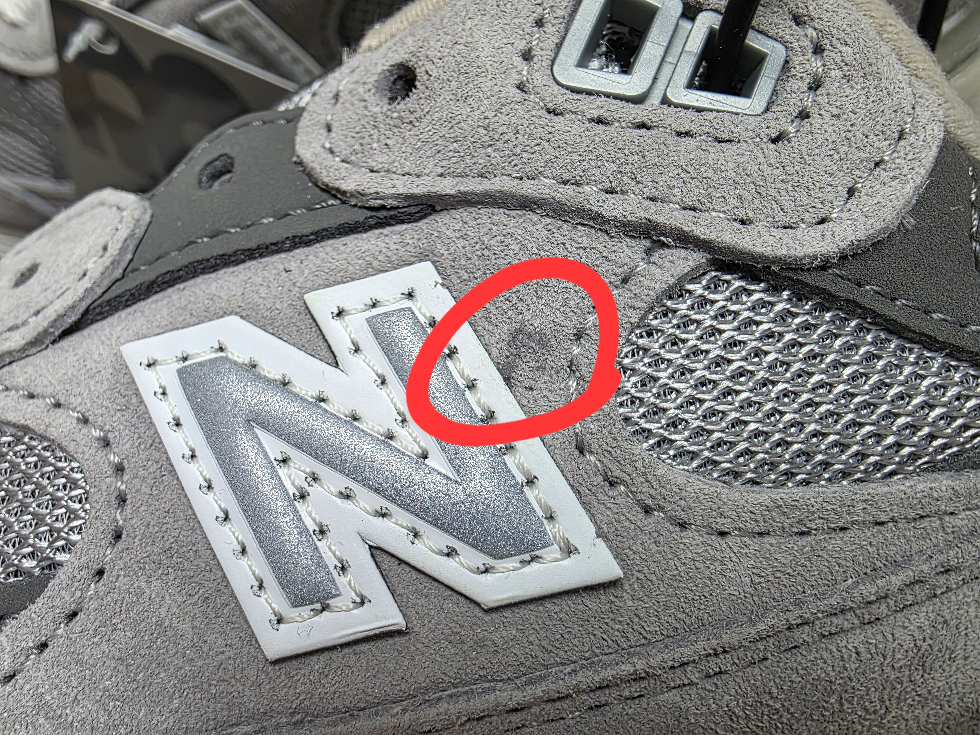 New Balance 992 Made in USA Core Grey Silver Metallic, New Balance 992 Made in USA Grey - D Standard 착용 스타일 - 7