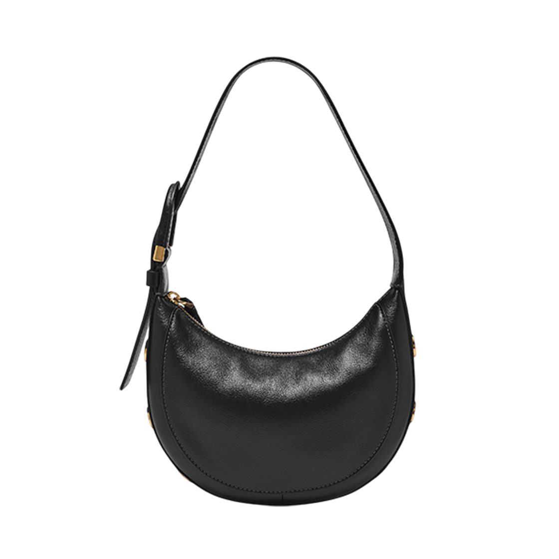 파슬 하웰 레더 크레센트백 블랙(Fossil Harwell Leather Crescent Bag Black)