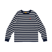 Human Made Striped L/S T-Shirt Gray