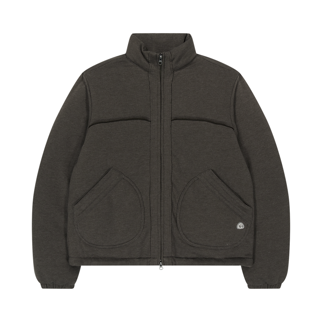 코이세이오 코지 스웻 다운 재킷 멜란지 브라운(COYSEIO Cozy Sweat Down Jacket Melange Brown)