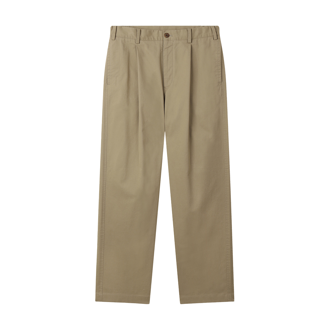 SAPNW25511BEX SERIES One Tuck Classic Wide Twill Chinos Beige