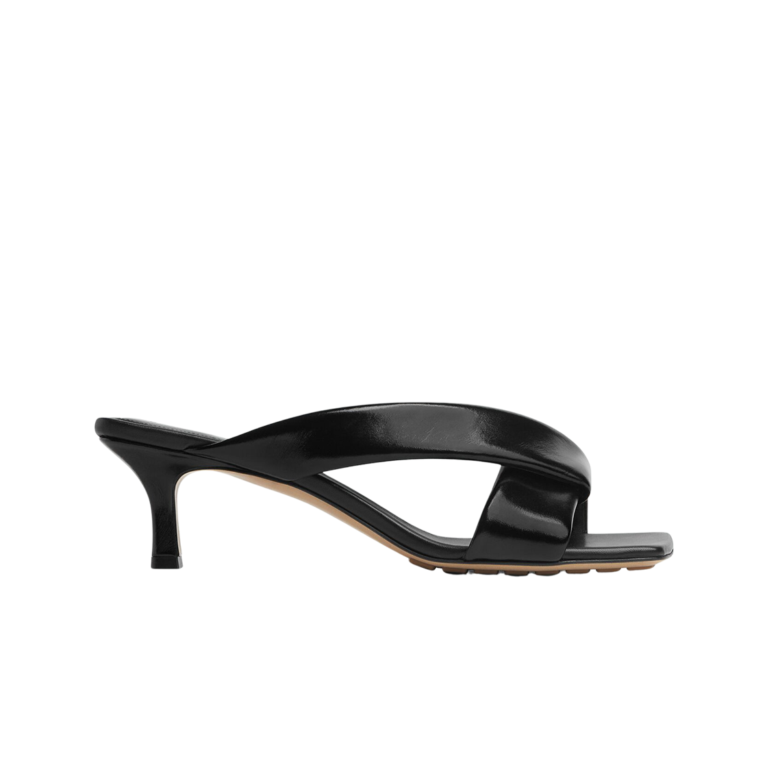 (W) 보테가 베네타 리바 뮬 블랙((W) Bottega Veneta Riva Mule Black)