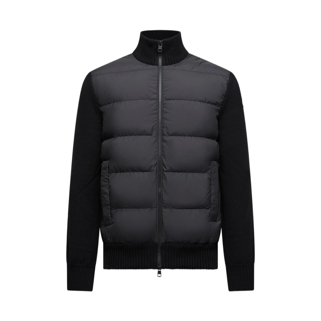 Moncler Moncler Padded Wool Zip Up Cardigan Black - 25FW · XXL