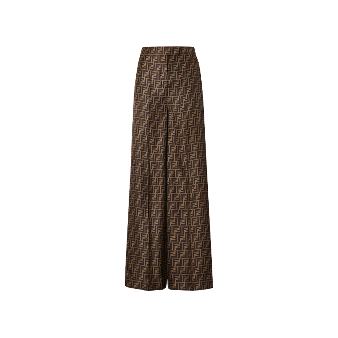 (W) 펜디 FF 트윌 팬츠 브라운((W) Fendi FF Twill Pants Brown)