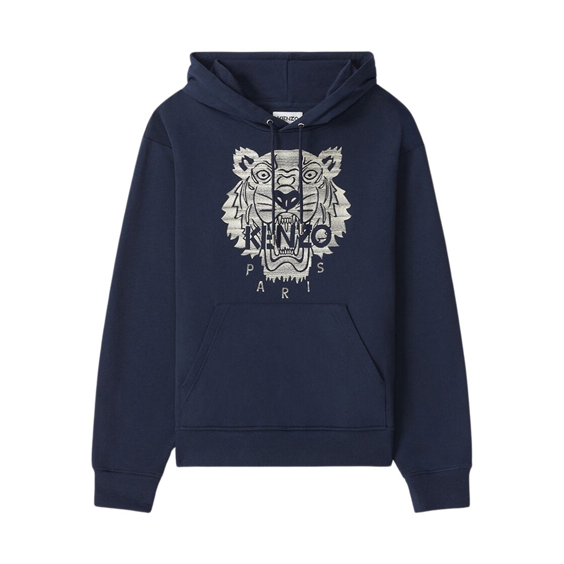 겐조 타이거 패턴 자수 프린팅 후드 네이비 블루(Kenzo Tiger Pattern Embroidered Printing Hoodie Navy Blue)