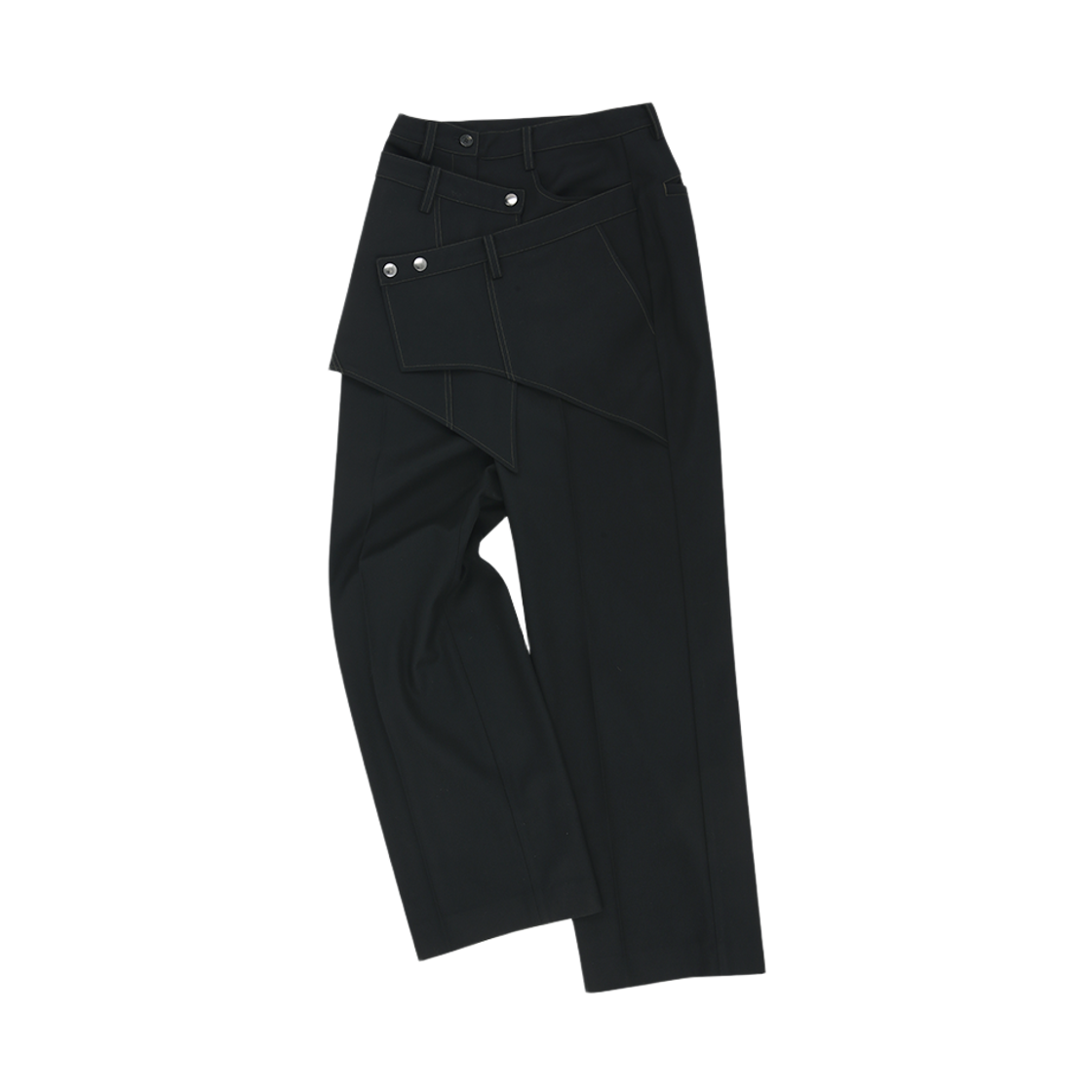 apa862w(BLACK) ADSB Andersson Bell Crossover Wrap Tailored Trouser Black