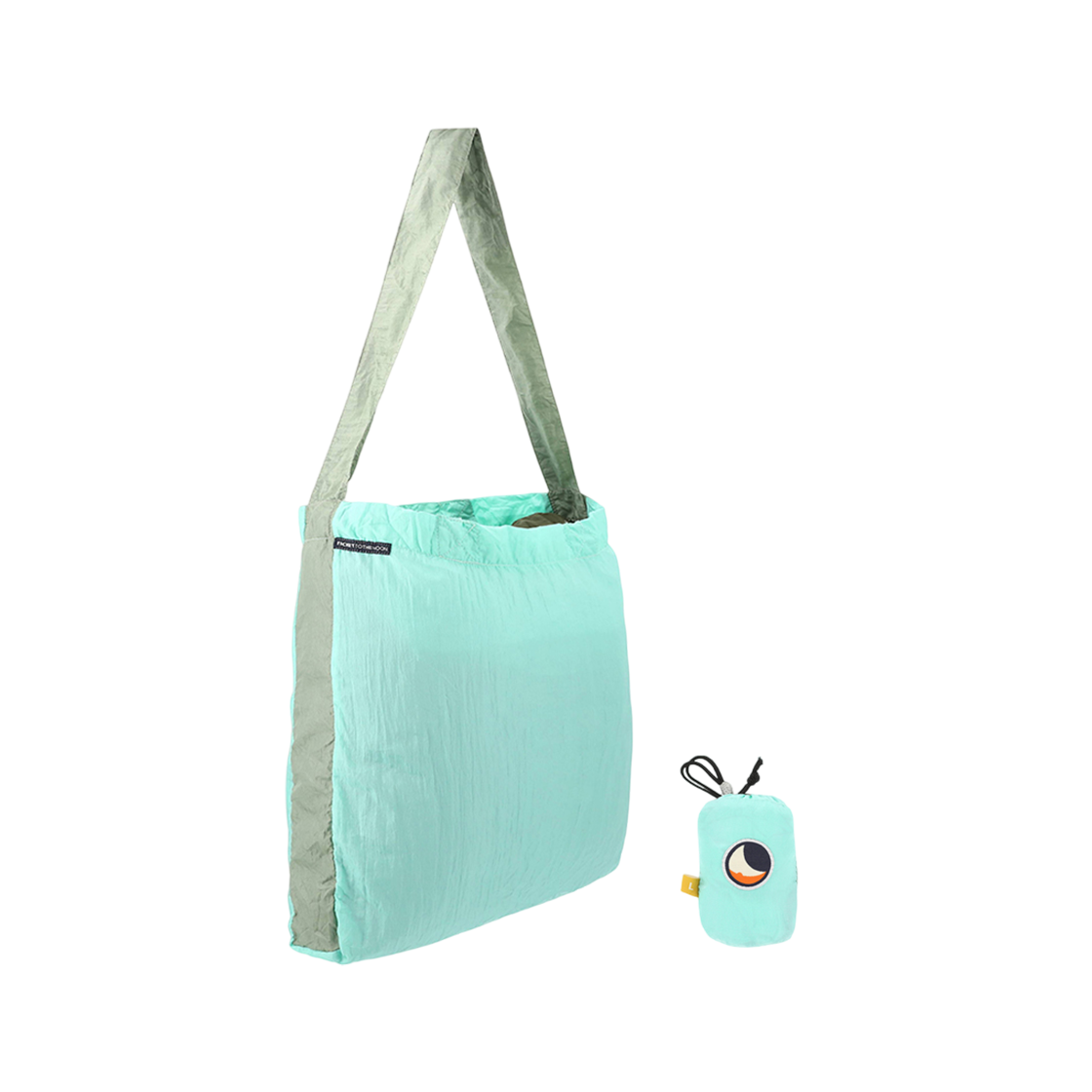 TMEBL7173 Ticket to the Moon Eco Bag Large Mint Jade Green (30L)
