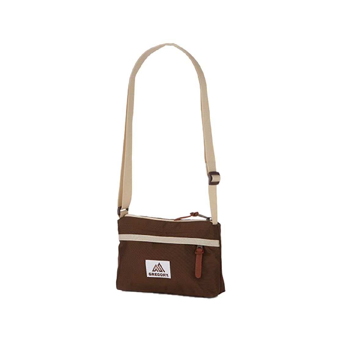 그레고리 엔벨롭 숄더백 브라운 라이트 베이지(Gregory Envelope Shoulder Brown Light Beige)