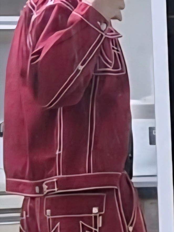 True Religion Scar Washed Jacket Red 착용 스타일 - 2