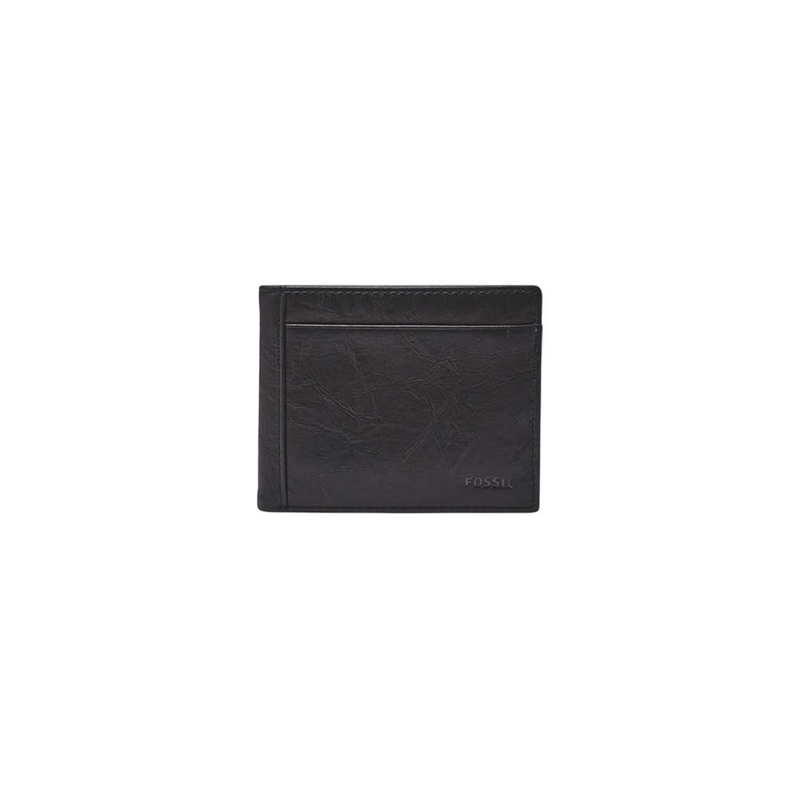 파슬 닐 레더 플립 ID 반지갑 블랙(Fossil Neel Leather Bifold with Flip ID Wallet Black)