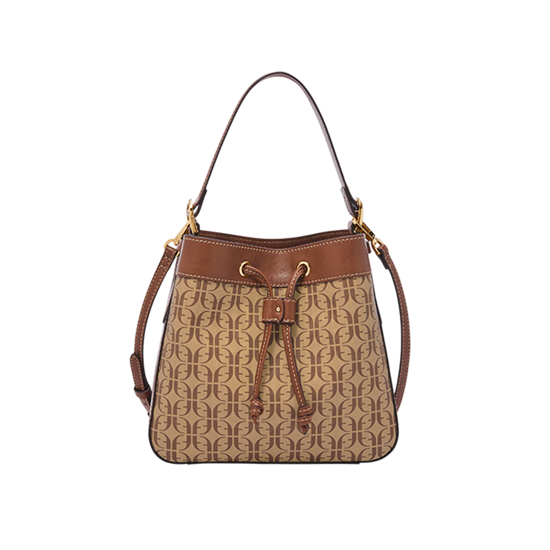 파슬 테사 버킷 크로스바디백 베이지 브라운(Fossil Tessa Bucket Crossbody Bag Beige Brown)