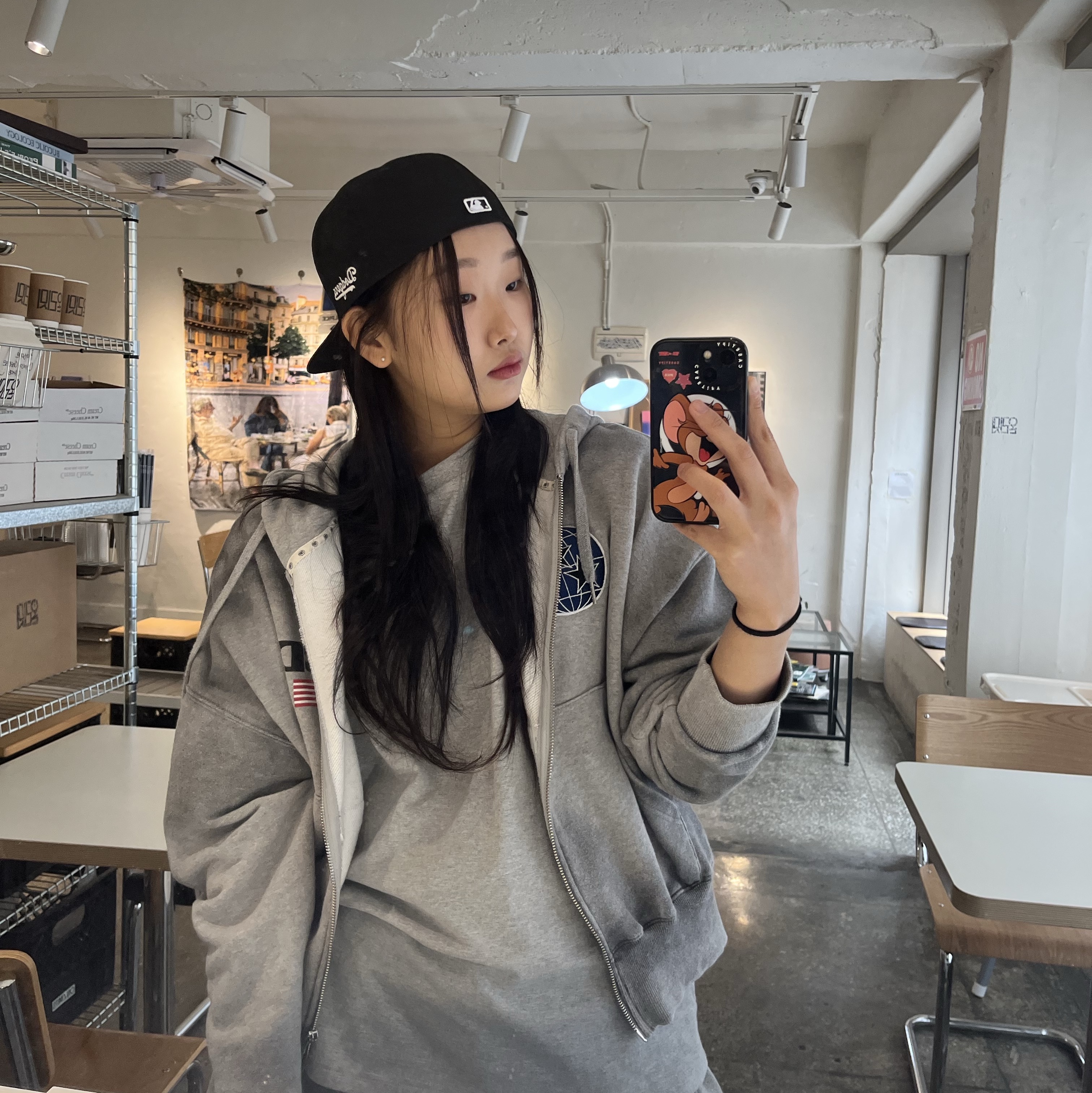 New Era 59Fifty MLB Authentic New York Yankees Game Navy 착용 스타일 - 1