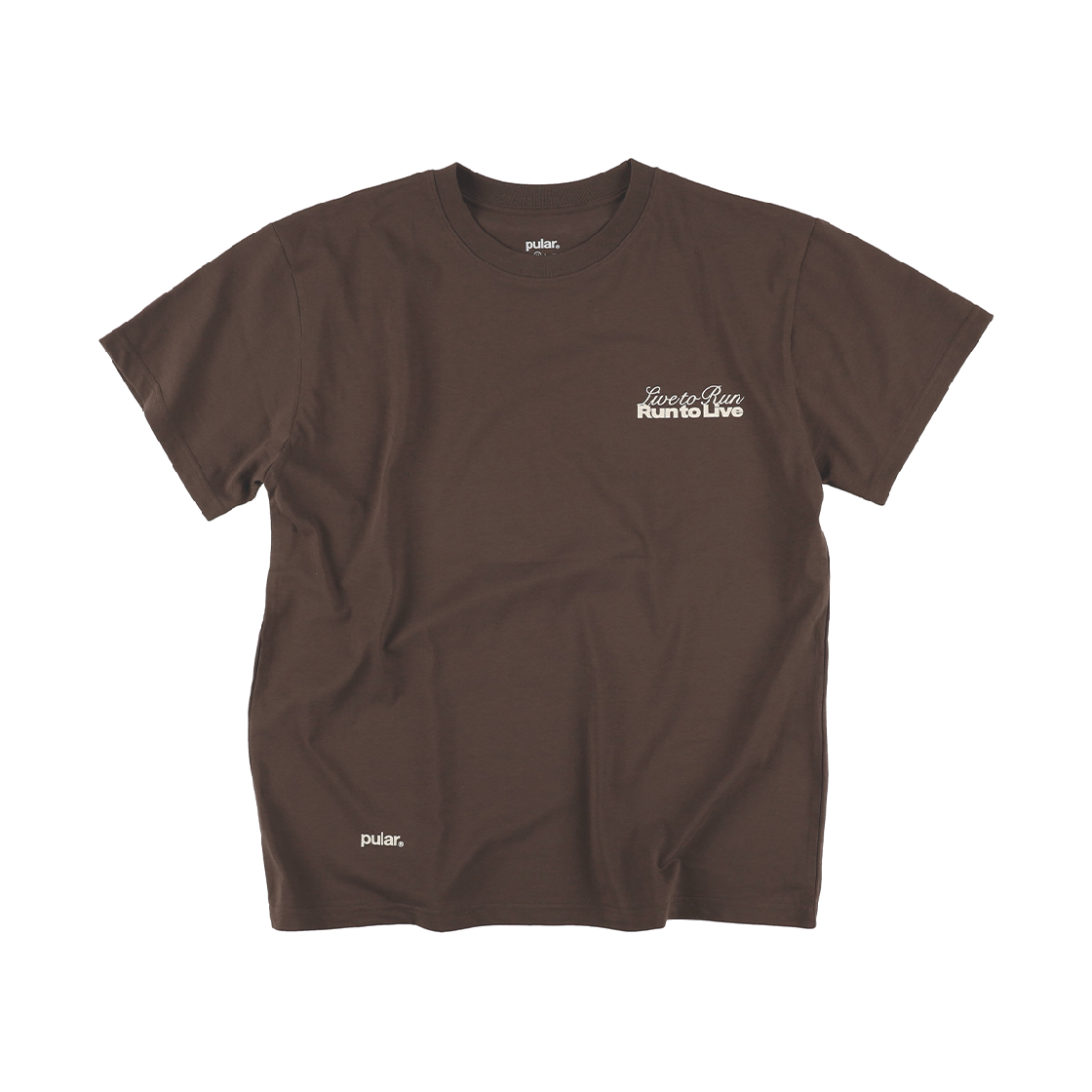 풀라르 남여공용 라이브 투 런 티셔츠 브라운(pular Unisex Live To Run T-Shirt Brown)