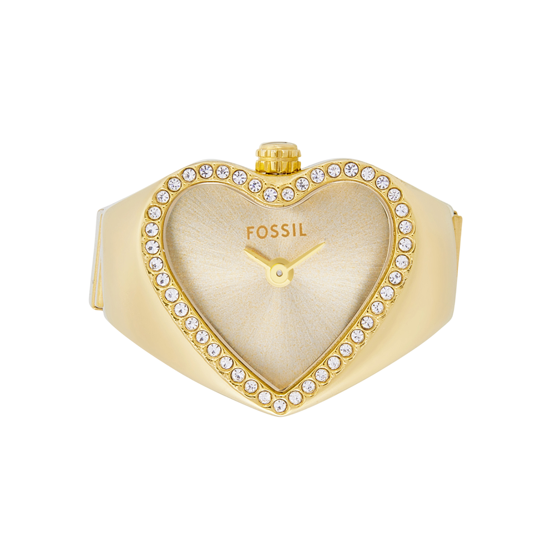 (W) 파슬 워치 링 쿼츠 투핸드 18mm 스테인리스 스틸 골드((W) Fossil Watch Ring Quartz Two-Hand 18mm Stainless Steel Gold)