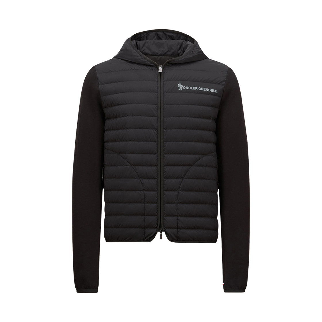 K1-097-8G00005-89AW0-999 Moncler Padded Cotton Zip-Up Hoodie Black - 25SS