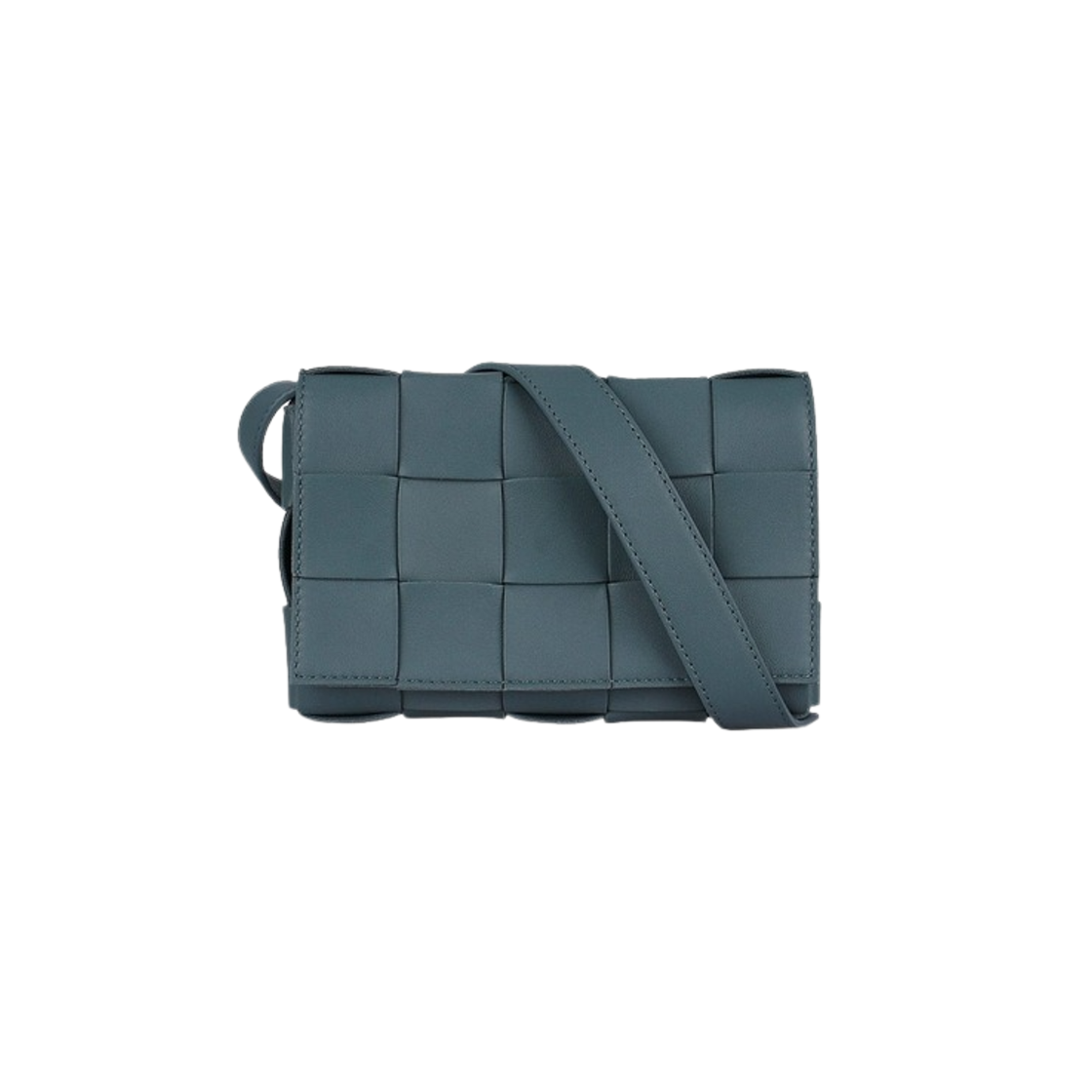 730848VMAY11615 Bottega Veneta Small Cassette Shoulder Bag Slate