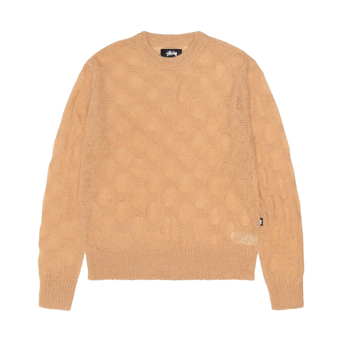 스투시 루즈 니트 크로스 케이블 스웨터 샌드(Stussy Loose Knit Cross Cable Sweater Sand) - 1