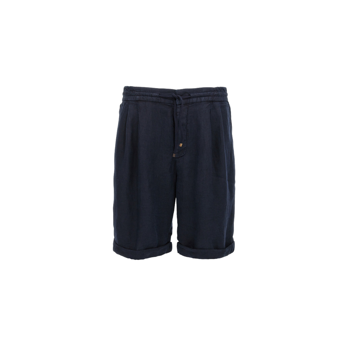 M243DU0020-C2517 Brunello Cucinelli Linen Bermuda Shorts Blue